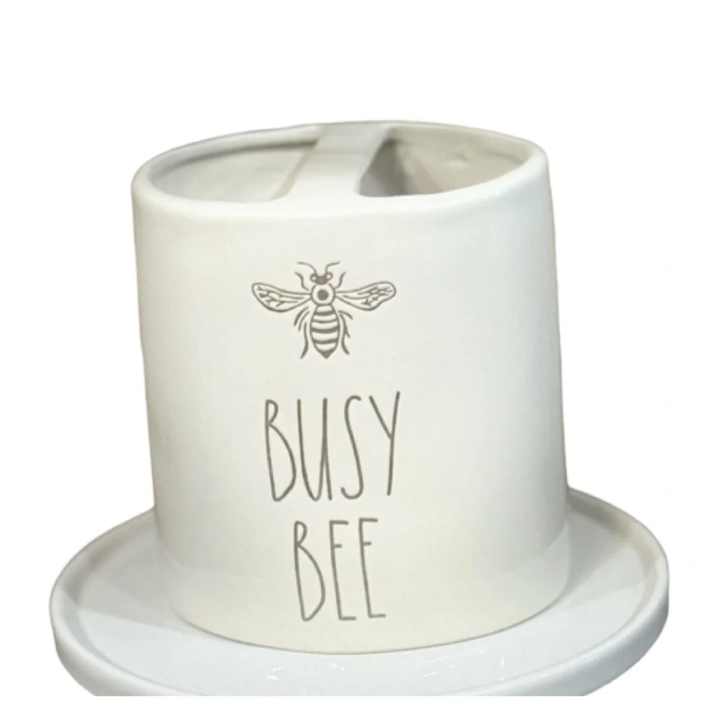 NEW Rae Dunn Busy Bee Pen Pencil Organizer Holder or Tooth Brush Holder 🐝 - Picture 4 of 4